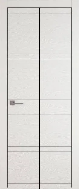 Межкомнатная дверь Tivoli Е-2 Книжка, цвет - Бежевая эмаль по шпону (RAL 9010), Без стекла (ДГ)