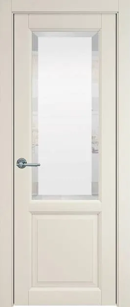 Межкомнатная дверь Dinastia, цвет - Магнолия ST, Со стеклом (ДО)