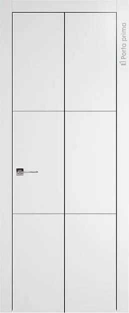 Межкомнатная дверь Tivoli В-2 Книжка, цвет - Белая эмаль (RAL 9003), Без стекла (ДГ)