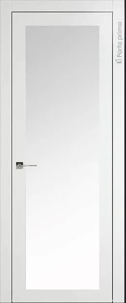 Межкомнатная дверь Tivoli З-5, цвет - Белая эмаль (RAL 9003), Со стеклом (ДО)