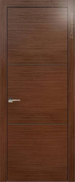 Межкомнатная дверь Tivoli В-2, цвет - Темный орех, Без стекла (ДГ)