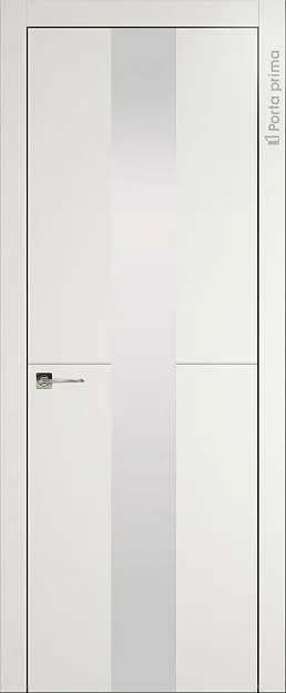 Межкомнатная дверь Tivoli Ж-3, цвет - Бежевая эмаль (RAL 9010), Со стеклом (ДО)