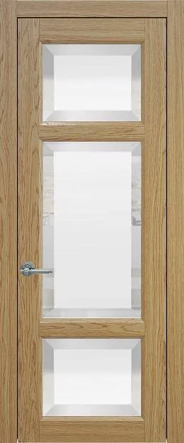 Межкомнатная дверь Siena, цвет - Дуб карамель, Со стеклом (ДО)