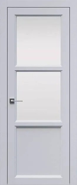 Межкомнатная дверь Sorrento-R Б2, цвет - Белый ST, Со стеклом (ДО)