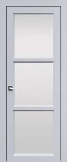 Межкомнатная дверь Sorrento-R В2, цвет - Белый ST, Со стеклом (ДО)