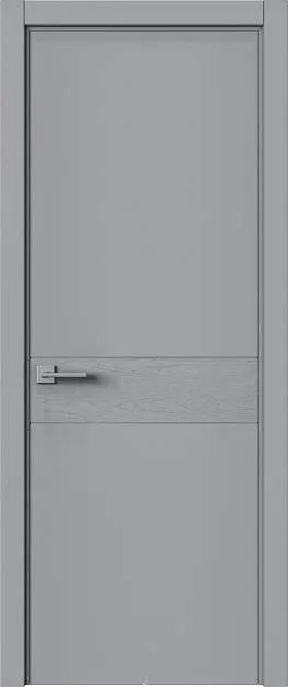 Межкомнатная дверь Tivoli И-2, цвет - Серебристо-серая эмаль-эмаль по шпону (RAL 7045), Без стекла (ДГ)