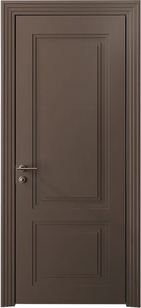 Межкомнатная дверь Dinastia Neo Classic Scalino, цвет - Коричневый Тик эмаль (RAL 050-50-10), Без стекла (ДГ)