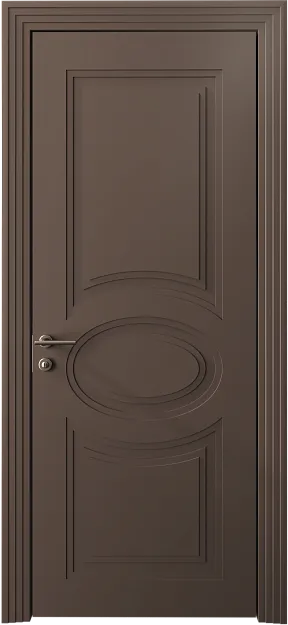Межкомнатная дверь Florencia Neo Classic Scalino, цвет - Коричневый Тик эмаль (RAL 050-50-10), Без стекла (ДГ)