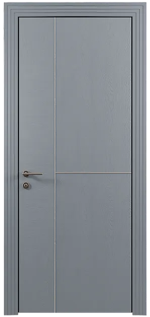 Межкомнатная дверь Tivoli Г-1, цвет - Серебристо-серая эмаль по шпону (RAL 7045), Без стекла (ДГ)
