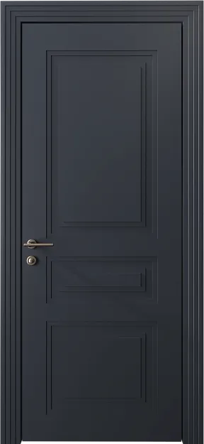 Межкомнатная дверь Imperia-R Neo Classic Scalino, цвет - Графитово-серая эмаль (RAL 7024), Без стекла (ДГ)