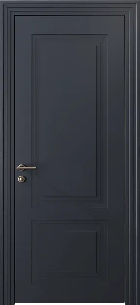 Межкомнатная дверь Dinastia Neo Classic Scalino, цвет - Графитово-серая эмаль (RAL 7024), Без стекла (ДГ)
