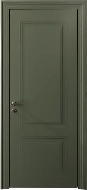 Межкомнатная дверь Dinastia Neo Classic Scalino, цвет - Серый Мох эмаль (RAL 7003), Без стекла (ДГ)