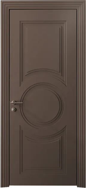 Межкомнатная дверь Ravenna Neo Classic Scalino, цвет - Коричневый Тик эмаль (RAL 050-50-10), Без стекла (ДГ)
