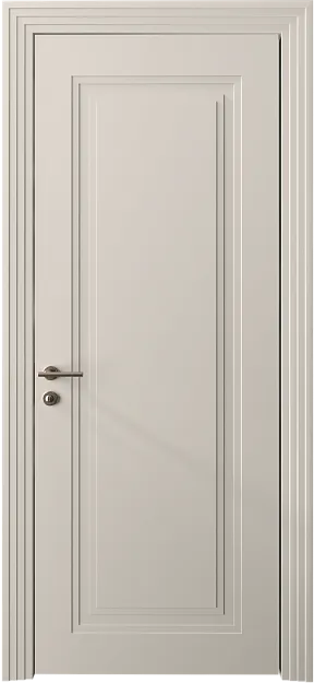 Межкомнатная дверь Domenica Neo Classic Scalino, цвет - Бежевая эмаль (RAL 9010), Без стекла (ДГ)