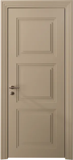 Межкомнатная дверь Millano Neo Classic Scalino, цвет - Серое Льняное волокно эмаль (RAL 075-70-10), Без стекла (ДГ)
