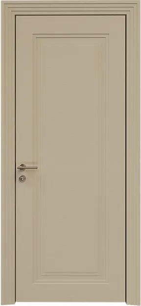 Межкомнатная дверь Domenica Neo Classic Scalino, цвет - Серое Льняное волокно эмаль по шпону (RAL 075-70-10), Без стекла (ДГ)