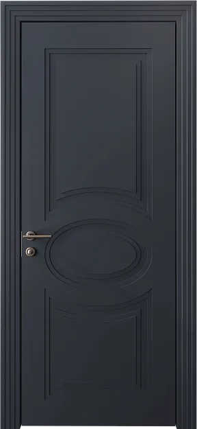 Межкомнатная дверь Florencia Neo Classic Scalino, цвет - Графитово-серая эмаль (RAL 7024), Без стекла (ДГ)