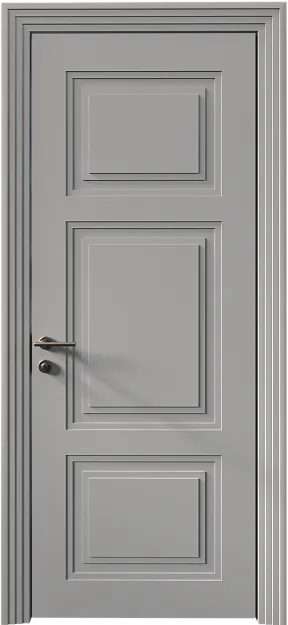 Межкомнатная дверь Siena Neo Classic Scalino, цвет - Серая эмаль (RAL 7047), Без стекла (ДГ)